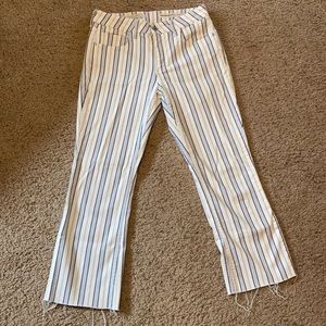 Pilcro & the Letterpress Striped Cut-Off Pants